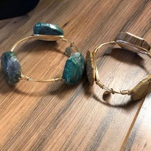 Bourbon and Bowties gemstone bracelets